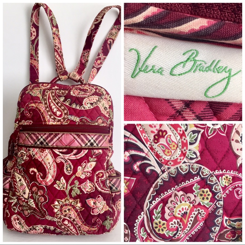 RESERVED - Vera Bradley quilted paisley backpack.